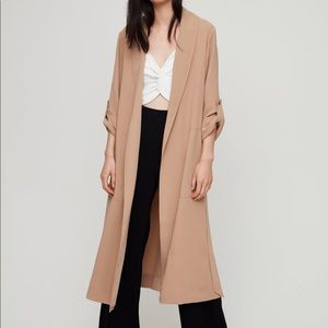 Aritzia Babaton ‘Kahlo’ Robe in honey beige XS